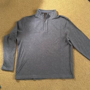british khaki mens grey-blue sweater. Size XL. 100% Cotton. Zip